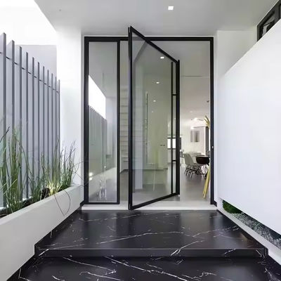 Aluminium Frame Glass Pivot Door with EPDM Rubber Seal Strip for Customer Satisfaction