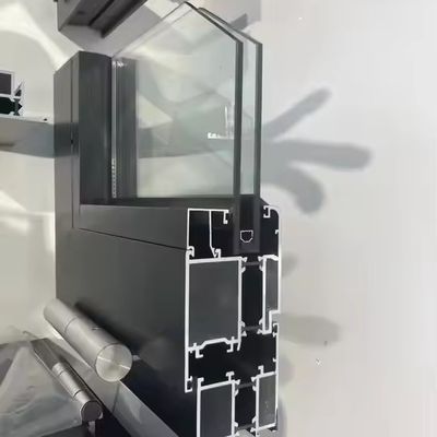 Modern Style Aluminum Folding Window with Insulated Tempered Glass and Customized Glass Thickness
