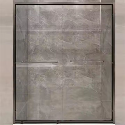 Frameless Design Easy Installation 8mm Double Glass Sliding Shower Door
