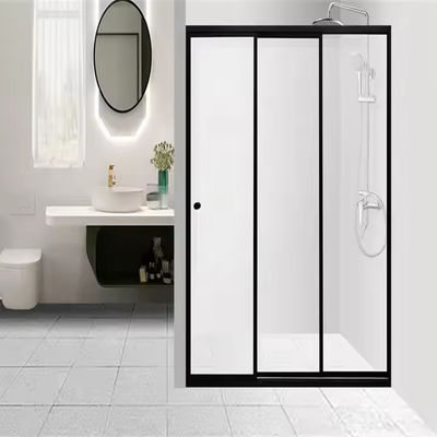 Frameless Design Easy Installation 8mm Double Glass Sliding Shower Door