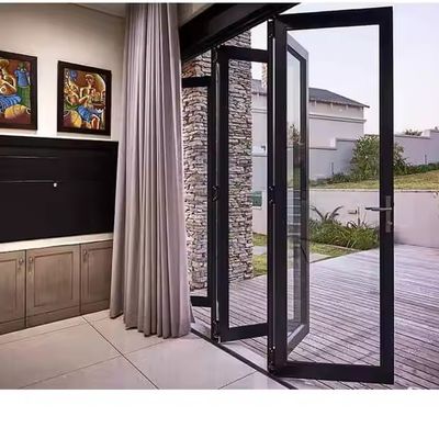 Sound Proof Water Proof Insulated Aluminum Folding Door with 6063-T5 Profile and 6m Max Height