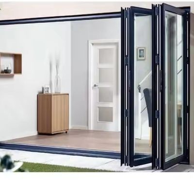 Sound Proof Water Proof Insulated Aluminum Folding Door with 6063-T5 Profile and 6m Max Height