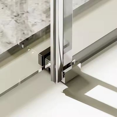 Aluminum Interior Bathroom Door Casement AluminumShower Partition with Tempered Glass