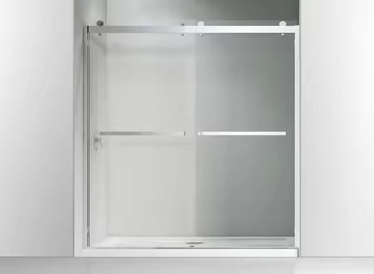 Aluminum Interior Bathroom Door Casement AluminumShower Partition with Tempered Glass