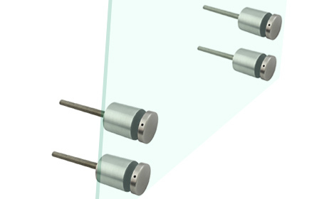 Stainless Steel Standoff Glass Railing System with 30mm and 42.4mm Diameter for 8-12mm Glass Balustrade