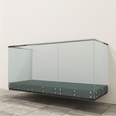 Customizable Standoff Glass Railing System with 8-12mm Tempered Glass and 0.8m-1.2m Height