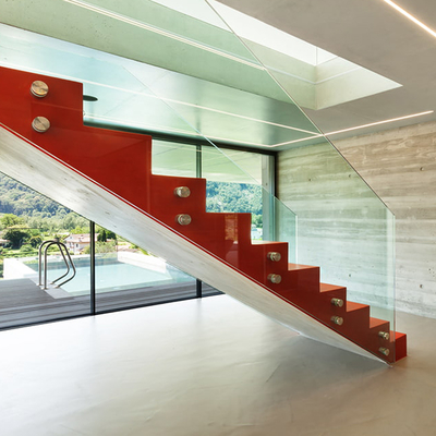 Customizable Standoff Glass Railing System with 8-12mm Tempered Glass and 0.8m-1.2m Height