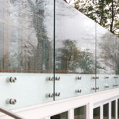 Customizable Standoff Glass Railing System with 8-12mm Tempered Glass and 0.8m-1.2m Height