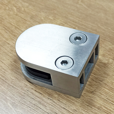 304 316 Stainless Steel Glass Railing Clamp with Adjustable Design for 8-12mm Tempered Glass