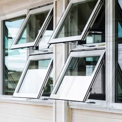 High Security Aluminum Tilt And Turn Window With Customized Size And Tempered Glass