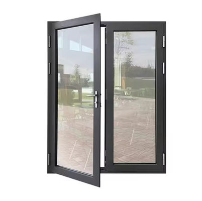 Custom Design Safety Aluminum Swing Door Easy Installation Swing Glass Door