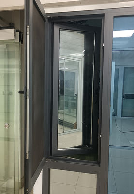 Customizable Aluminum Swing Window with Double Glazed Glass and Multi-point Locking for Commercial Buildings