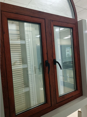 Modern Design Aluminum Swing Window with Tempered Insulated Glass and Multi-Point Locking System