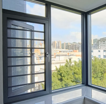 Customizable Aluminum Swing Window with Multi-Point Locking and High Security 10-Year Warranty
