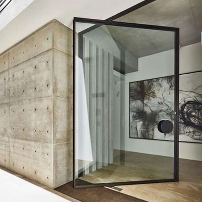 Customized Aluminium Alloy Pivot Entry Door Heavy Duty Glass Revolving Door