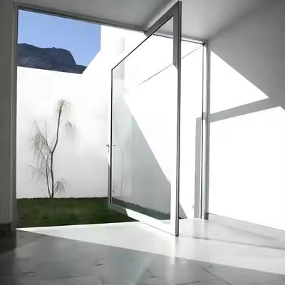 Modern Residential Design Aluminum Front Pivot Door with 304 Stainless Steel Hardware and Aluminum Profile