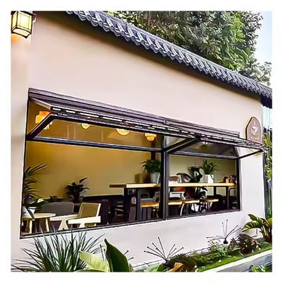 Modern Style Aluminum Folding Window with Insulated Tempered Glass and Customized Glass Thickness