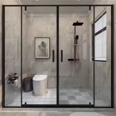 Waterproof Easy Clean Glass Shower Panel Screen Door with Slim Frame