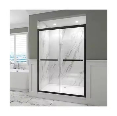 Bathroom Tempered Glass Shower Door Shower Partition with Slim Frame Style